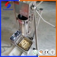 Commercial Stainless Steel 5 Size Moulds Churros Making Machine with Churros Electric Fryer Maker