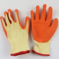 High Quality Polycotton Liner Latex Coated Safety Hand Gloves