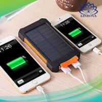 8000mAh Solar Charger Portable Solar Power Bank Outdoors Emergency External Battery for Mobile Phone