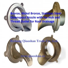 Bronze Downspout Nozzle and Flange with No-Hub Inlet图4