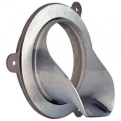 Nickel Bronze Downspout Nozzle with No-Hub Inlet图1