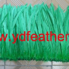 Normal Quality Bleached Rooster Tail Feather Fringe图1