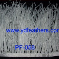 Garment/Shoes Decoration white ostrich Feather Trim Fringe