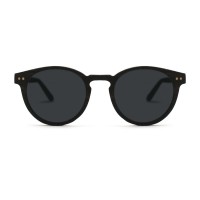 Vintage round Ebony wood sunglasses