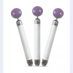 amethyst jade roller facial electric massage beauty bar图1