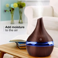 300ml  Aroma air diffuser wood Ultrasonic air humidifier