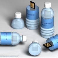 purified water bottle USB drive