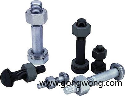 High tensile hex head bolt Din931,933 1