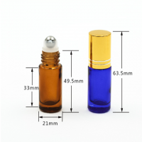 5ml glass rollerball bottle for eye cream oil