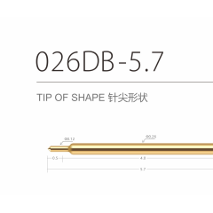 026DB-5.7 two head test pin for semiconductor probe series图1