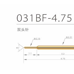 031BF-4.75 two head test pin for semiconductor probe series图1