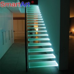 Modern Glass Folding Stairs / Build Floating Staircase图1