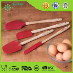 Clear Handle Silicone Spatula Set With Private Label图1