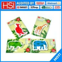 New Products Animal Printing Jumbo Eraser For Kids