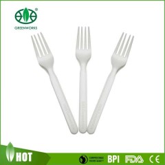 7" CPLA Compostable Fork (180mm)图1