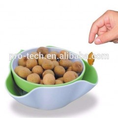 Double Dish Plates Serving Dishes For Pistachios  Peanuts  Edamame  Cherries  Nuts  Fruits  Candies 图1