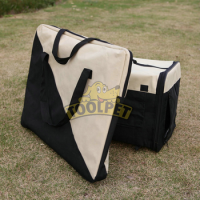 Portable Carrying Cream Color Soft Dog Cage New Pet House New Patterns Design Wholesale Price