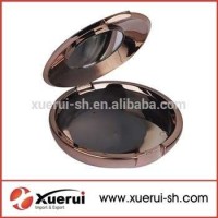 Round Plastic Loose Powder Compact Case