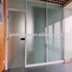 Tempered Sandblasting Glass  Frosted Glass Office Partition Glass Wall图1