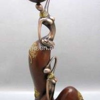 2013 Elegant Resin African Lady Figurines Candle Holder Home Decoration