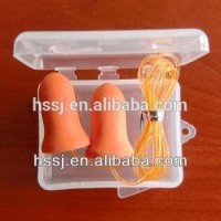 2016 Bell Foam Ear Plugs Sleeping Bell Ear Plugs With String Earplugs In Plastic Box For Sales