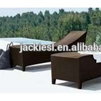 L41 Rattan Beach Sun Wicker Lounge Bed