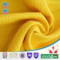 XINXINGFR Brand CFR1615 Test Report 420gsm Cotton Permanent Fireproof Knitting Rib Fabric For Sweat 