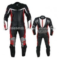 Latest One Piece Genuine Leather Motorbike Racing Suit  Customized Size Men Leather Motorbike Suit