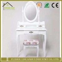 Simple Design Wooden White Dresser And Mirror For Sale