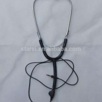 With Volume Control 3.5mm Stethoscope Earphone Stethophone Headphone For Medical Equipment