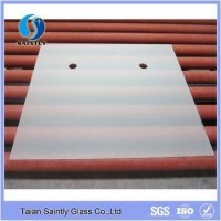 3mm-10mm Tempered Sandblasting Decorative Glass Panel For Building Construction