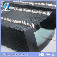 4mm Curved Tempered Silkscreen Printing Glass For Fireplace