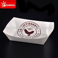 Printed Disposable Party Paper Fast Food Packing Tray