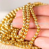 Gold Pyrite Beads Hot Sale 3-4mm Rondelle Faceted Gemstone Beads Strands Stone Beads For Necklace