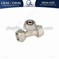 Multilayer Pex Pipe Compression Screw Fitting Tee