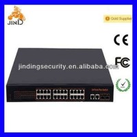 24 Port 10 / 100Mbps + 2 Gigabit SFP + 2 Gigabit Uplink Unmanaged PoE Switch