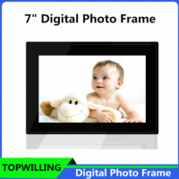 Remote Control 7 Inch Black/White Digital Photo Frame