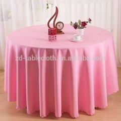 Wholesale Cheap Plain Dyed Pink Polyester Table Cloth图1