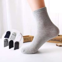 Hot Sale Yiwu Wholesale Cotton Pure Color Antibacterial Deodorization Men's Thin Socks