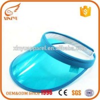 Wholesale Transparent Pvc Sun Visor custom Uv Protection Transparent Plastic Sun Visors