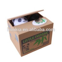 Plastic Material Electronic Funny Cute Coin Stealing Panda Money Box For Kids