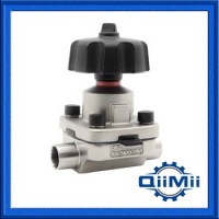 Fully Stocked Sanitary 316L Stainless Steel Manual/ Pneumatic Diaphragm Valve