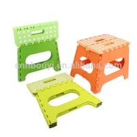 Factory Price Colorful 11 Inches Height Portable Step Plastic Folding Stool