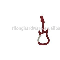 Guitar Shape Aluminums Snap Hooks (not For Climbing)图1