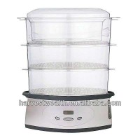 9.5L Digital Timer Control Electric Plastic PP Oval Shaped Food Steamer