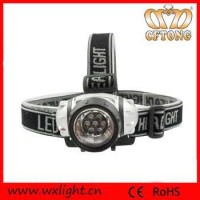 Ultrabright Camping LED Headlamp 7LED White Bright  3 Brightness Level Choice  Head Lights For Outdo