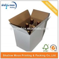Wholesale High Quality Custom Design 6 Bottle Cardboard Wine Box With Cheap Price