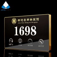 Hotel Digital Led Back Light Electronic Door Plates Room Number Plates