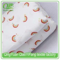 MOF 003 High Quality  70% Bamboo Fiber 30% Cotton Muslin Printed Fabric