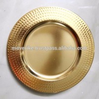 Silver Gold Charger Plate